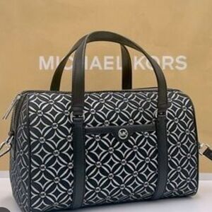 MICHAEL Michael Kors Black  Bag with Geometric Design NWOT